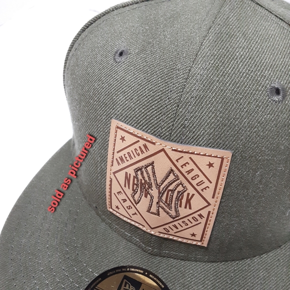 New York Yankees Leather Patch 59FIFTY-FITTED Cap - Picture 5 of 9